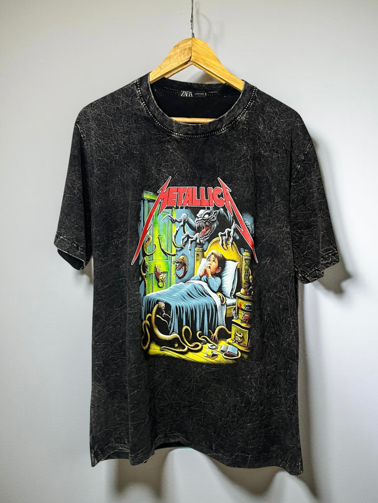 Metallica acid washed shirt