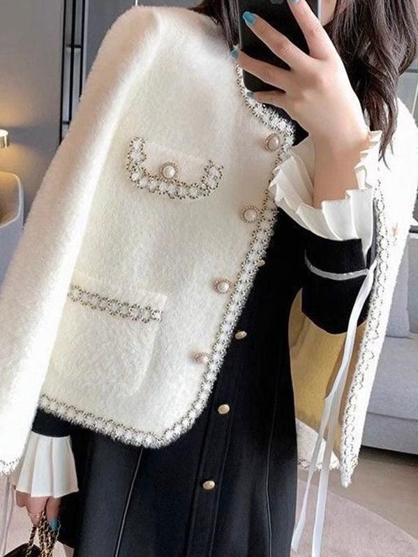 Old money thick cardigan