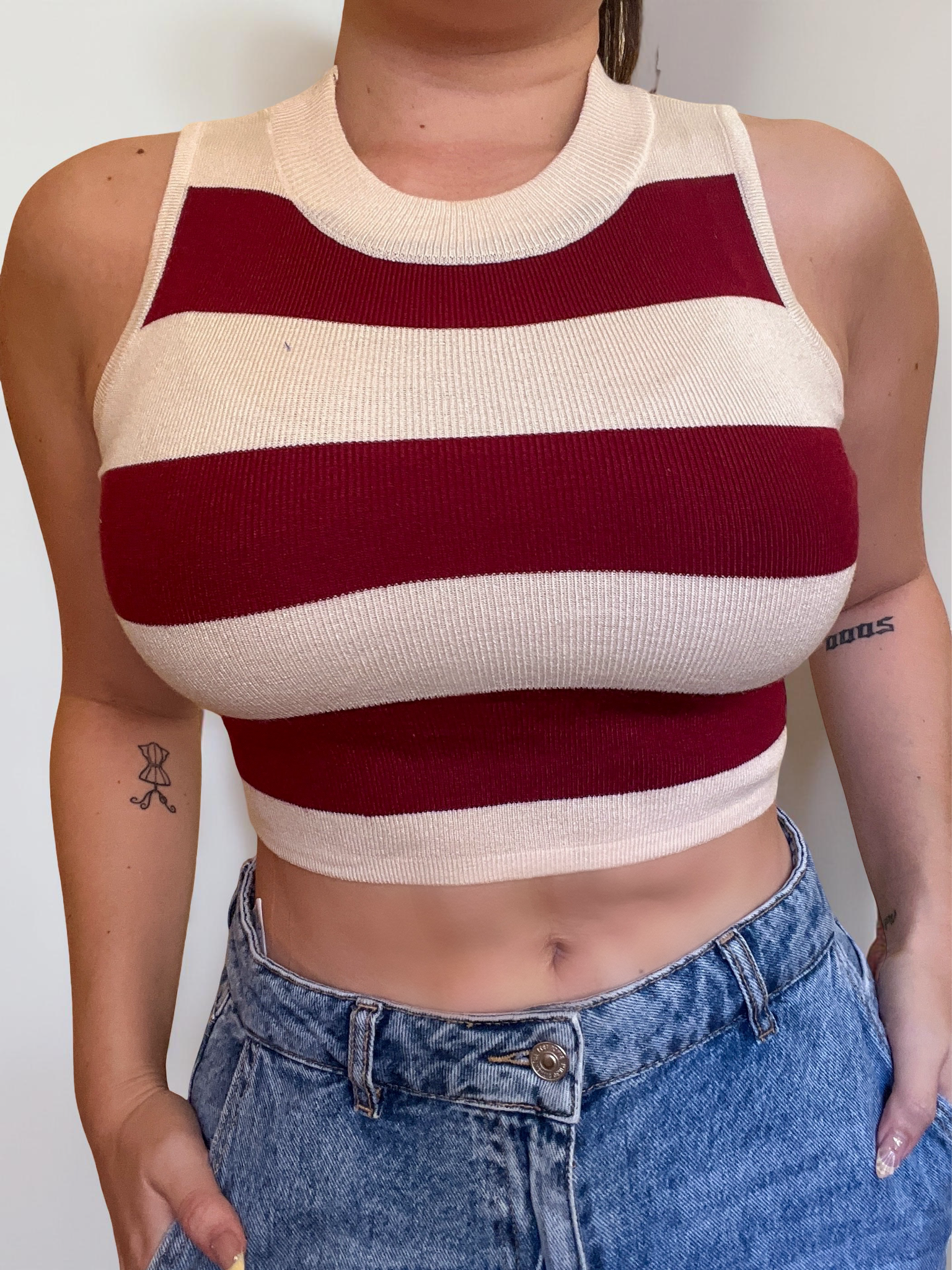 Stripe crop top