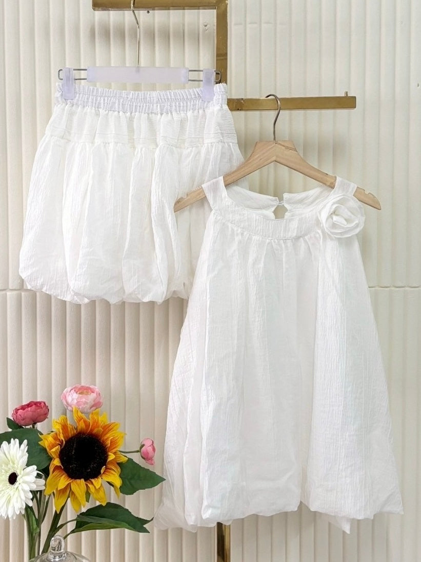 Rose top and skirt set