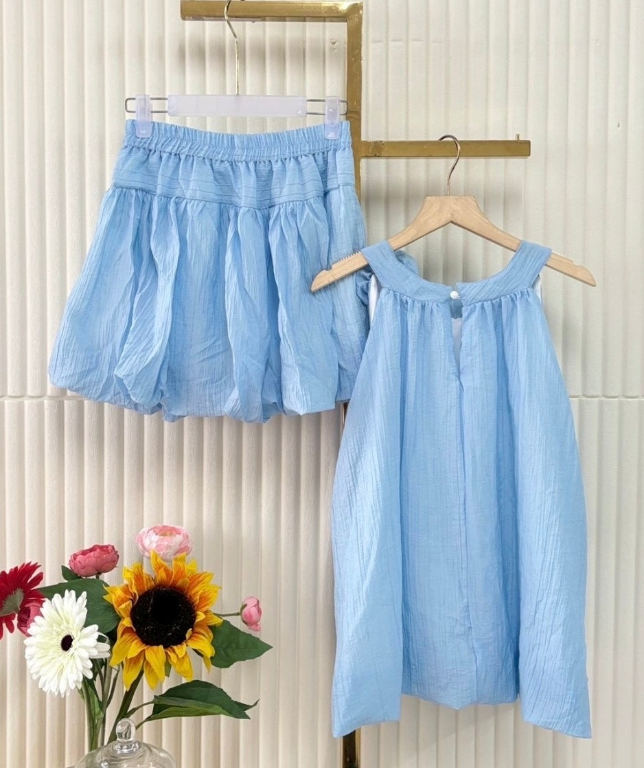 Rose top and skirt set