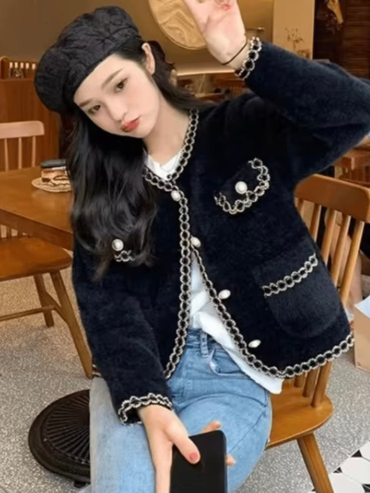 Old money thick cardigan