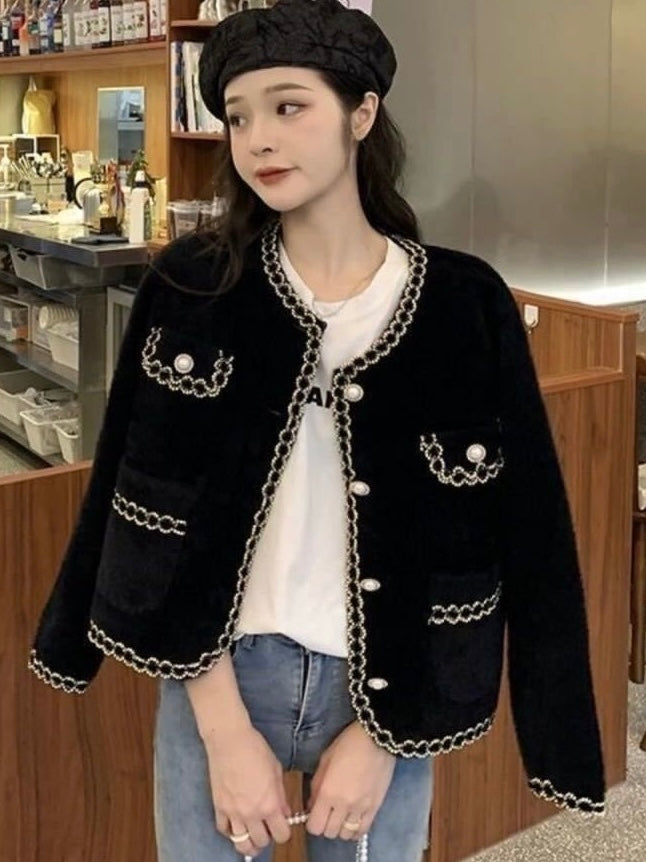 Old money thick cardigan