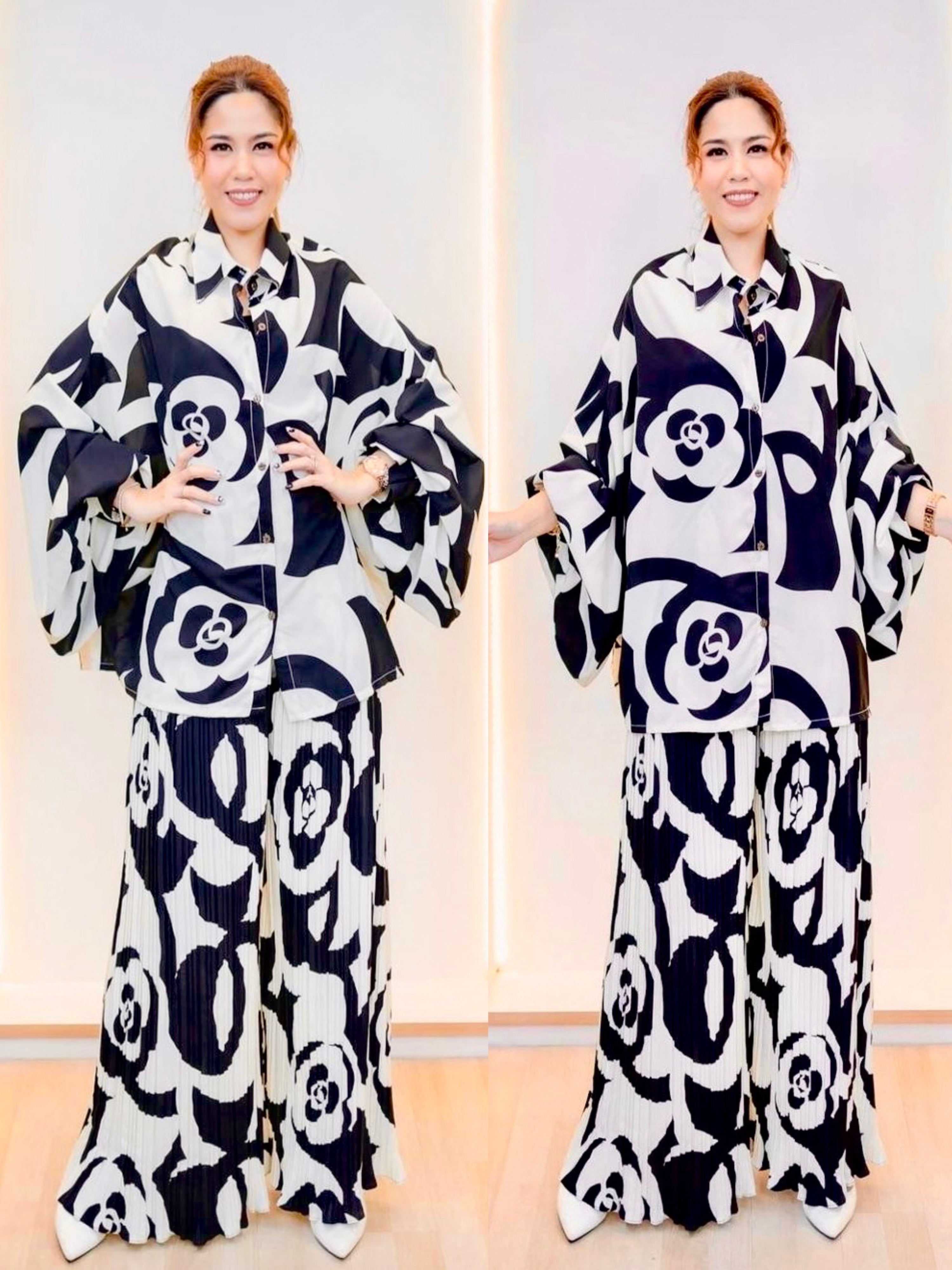 Oversized batsleeve blouse