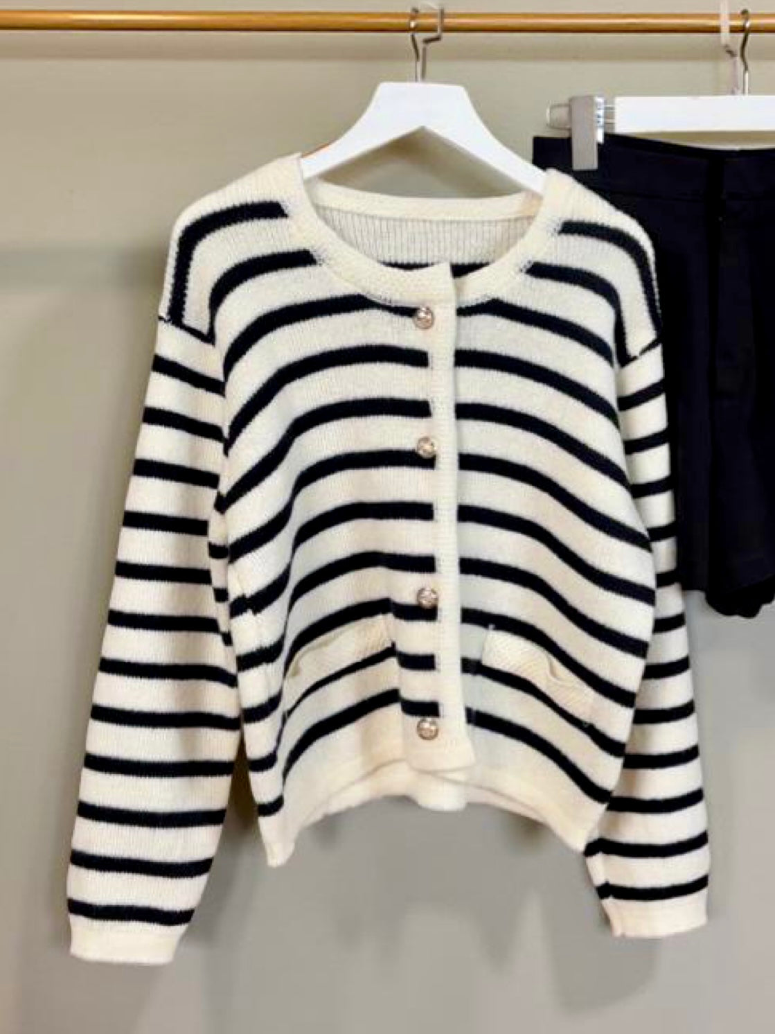 Striped chic cardigan