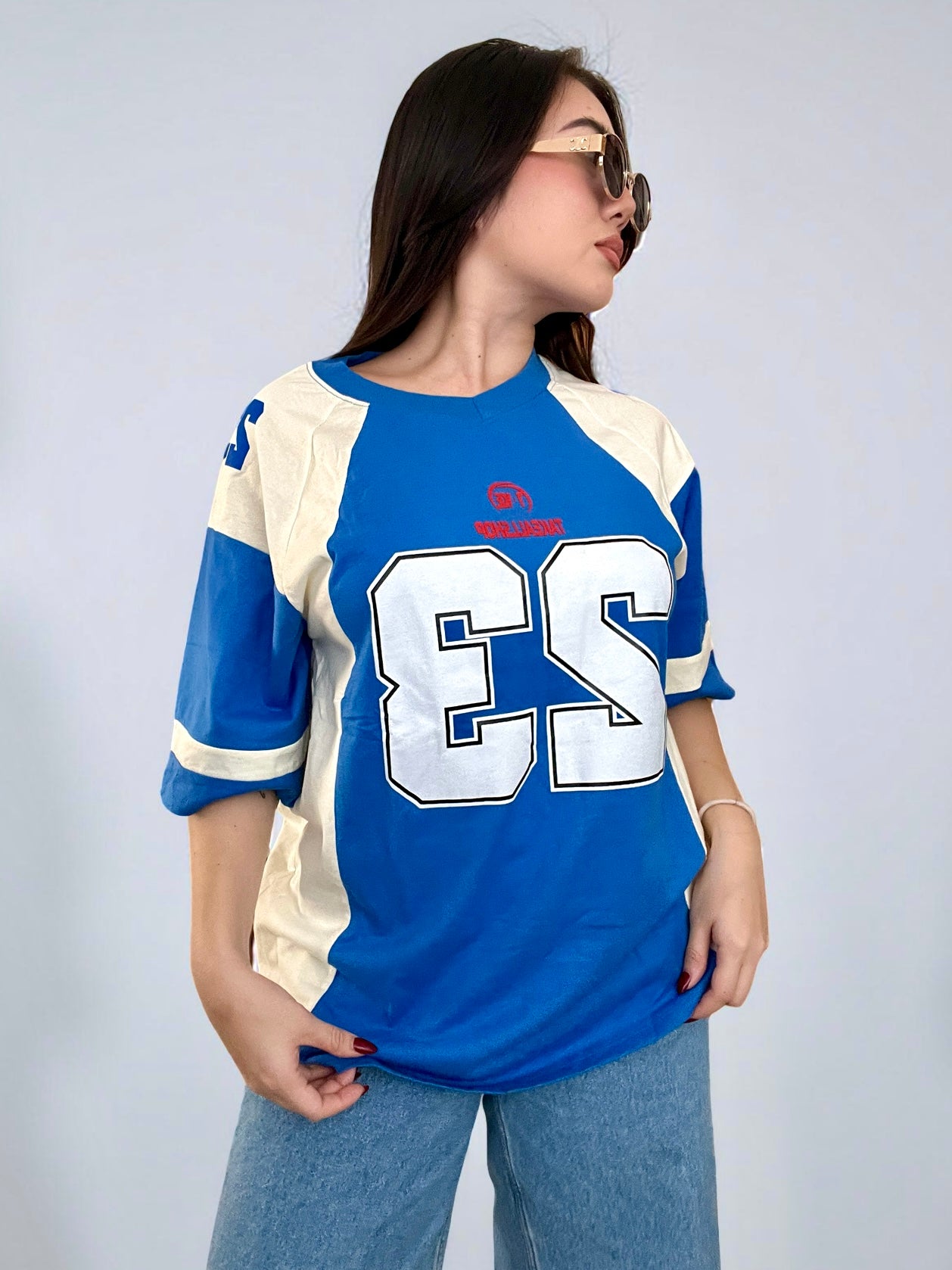 Oversized baseball shirt
