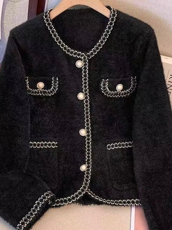 Old money thick cardigan
