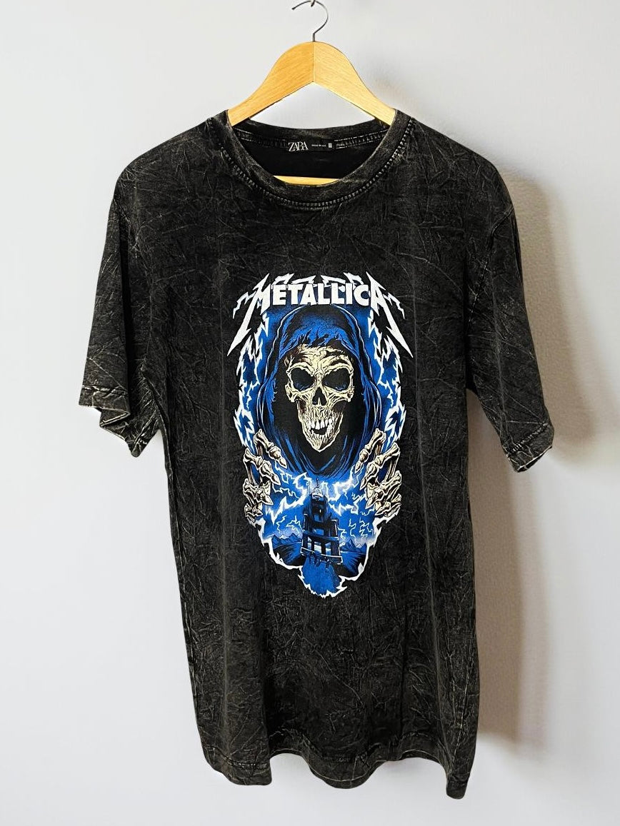 Metallica acid washed shirt