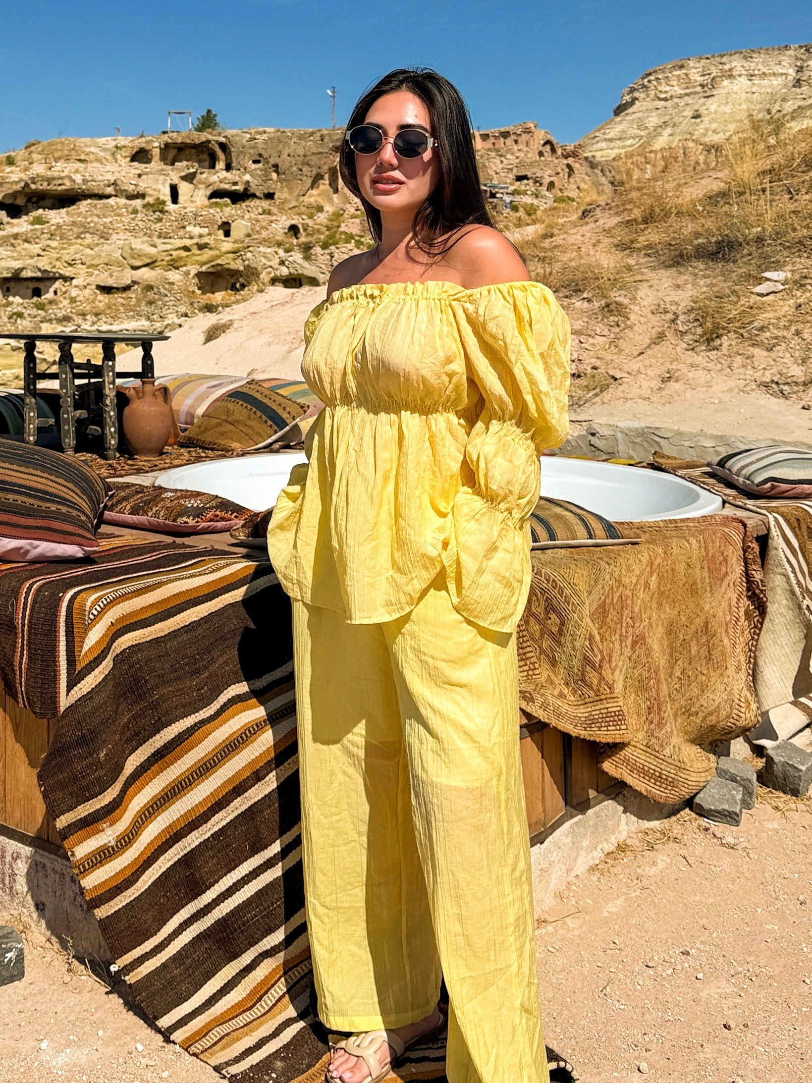 Long sleeve top and pants set